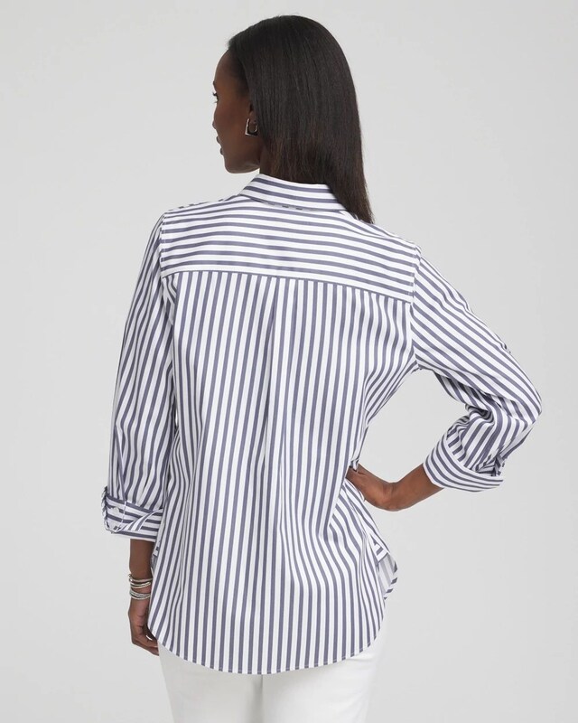 No Iron Stretch Stripe Shirt - image 3